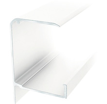 Framkantsprofil GOP kanalplast vit 3780mm