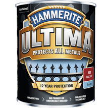 Metallfärg HAMMERITE Ultima Smooth röd 0,75L-thumb-0