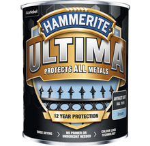 Metallfärg HAMMERITE Ultima Smooth Antracit Grey 0,75L-thumb-0