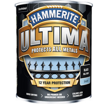Metallfärg HAMMERITE Ultima Smooth svart 0,25L