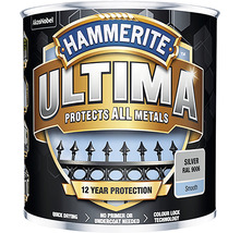 Hammerite Ultima metallfärg silver RAL 9006 burk