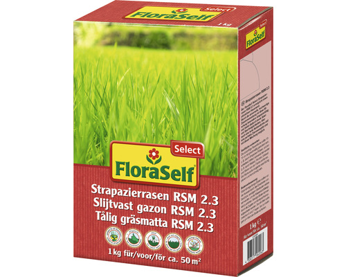 Gräsfrö FLORASELF Select Tålig gräsmatta RSM 2.3 1kg 50m²