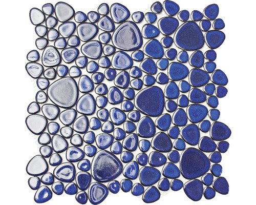 Mosaikplatta med utseende av småsten