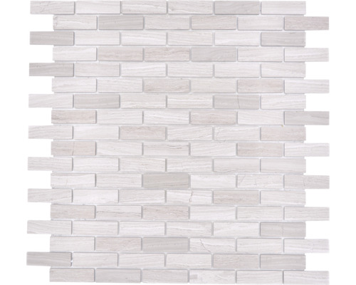 Mosaik marmor självhäftande SAM 4NM72 grå blank 30x30,5 cm