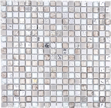 Mosaikplatta med kvadratiska element