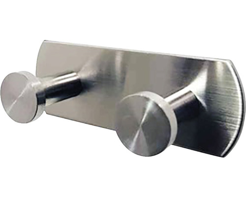 Dubbel klädkrok av metall för väggmontering