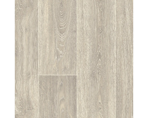 Laminatgolv med ekträådring i plankdesign för vardagsrum.
