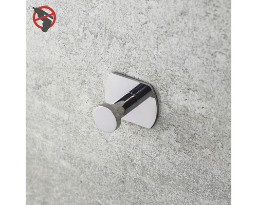 Handdukshängare för väggmontering utan borrning