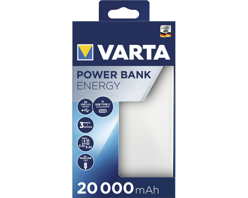 Varta Powerbank Energi med 20000 mAh