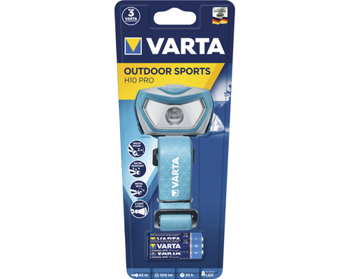 Varta Outdoor Sports H10 Pro pannlampa i förpackning
