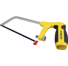 Stanley bågfil med metallsågblad och pistolgrepp