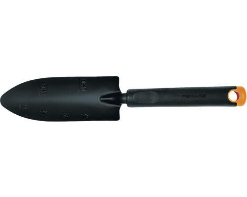 Trädgårdsspade med handtag och djupmarkering