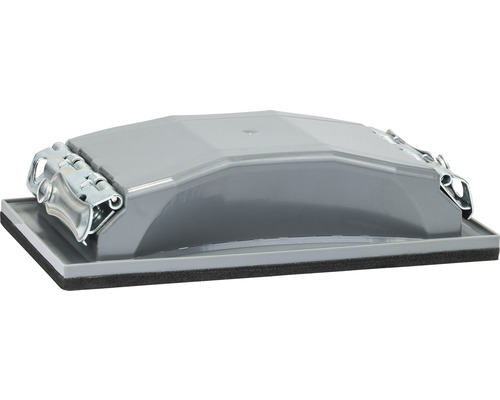 Handslipmaskin med klämmor för fastsättning av sandpapper