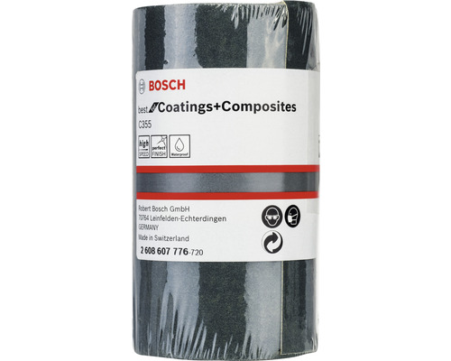 Bosch slippappersrulle för lacker och kompositmaterial