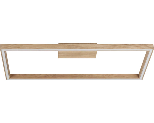 Rektangulär LED taklampa av trä