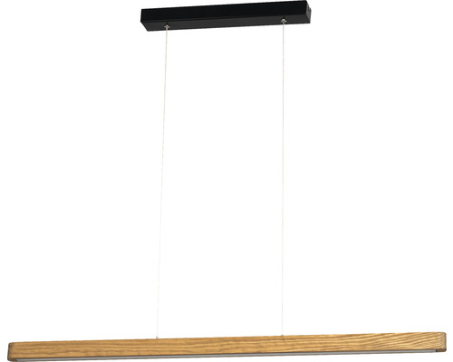Taklampa BRILLIANT Ainara 10,5W E27 Lysdiod fast monterad 1100x800mm svart furu Taklampa med träutseende