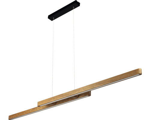 Taklampa med träutseende och rak design för takmontering