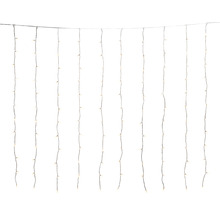 Ljusgardin med flera trådar och små lampor