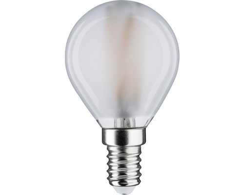 Matt droppformad LED-lampa med E14-sockel