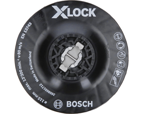 Slipplatta BOSCH X-LOCK Ø115mm 1-pack