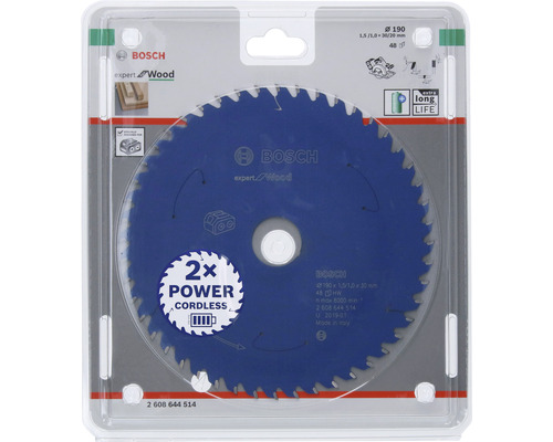 Bosch Expert Wood cirkelsågblad, diameter 190 millimeter
