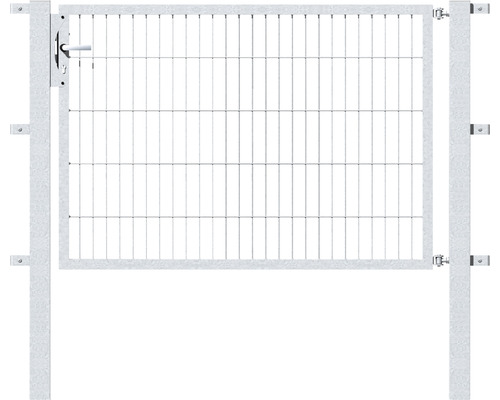 Enkelgrind ALBERTS Flexo 6/5/6 150x100cm inkl. stolpar 8x8cm varmförzinkad