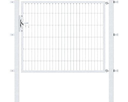 Enkelgrind ALBERTS Flexo 6/5/6 150x120cm inkl. stolpar 8x8cm varmförzinkad