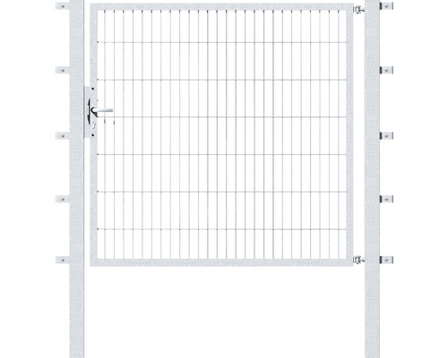 Enkelgrind ALBERTS Flexo 6/5/6 150x140cm inkl. stolpar 8x8cm varmförzinkad