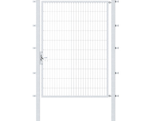 Enkelgrind ALBERTS Flexo 6/5/6 150x200cm inkl. stolpar 8x8cm varmförzinkad Trädgårdsgrind med nätfyllning