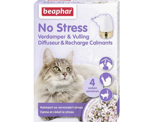 Antistressmedel BEAPHAR Calming diffuser No Stress katt set 30ml