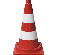 Trafikkon med vita ränder