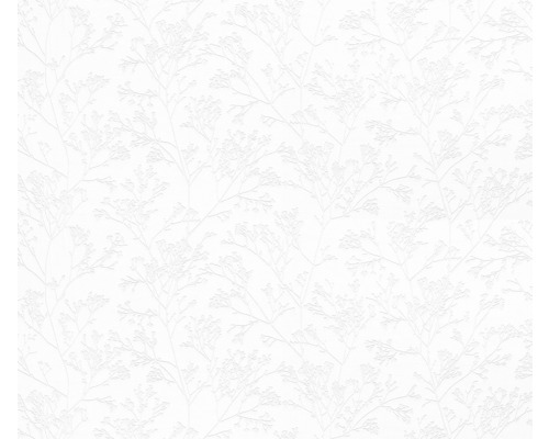 Tapet MARBURG Patent Dekor Green Label blommig vit 5722 Vit vinyltapet med växtmönster för inomhusbruk