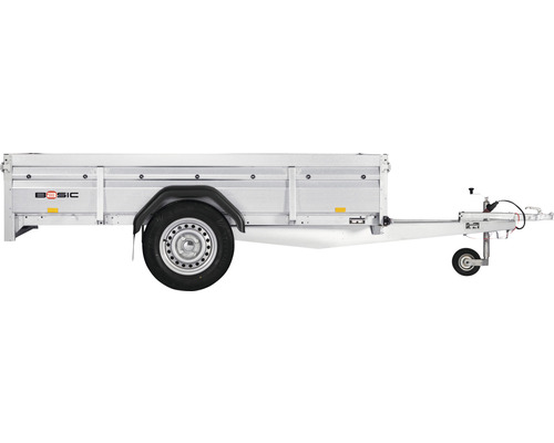 Obromsad släpvagn med BASIC-logotyp