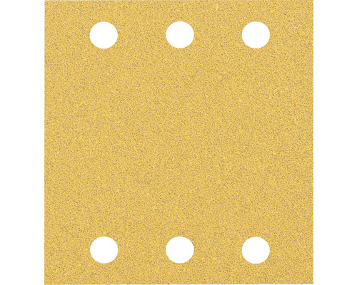 Slippapper BOSCH 115x107mm kornstorlek 80 Sandpapper med sex hål