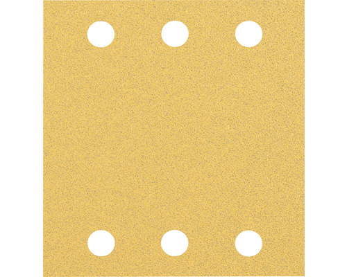Slippapper BOSCH 115x107mm kornstorlek 120 Sandpapper med sex hål