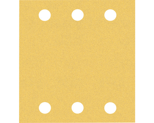 Slippapper BOSCH 115x107mm kornstorlek 180 Sandpapper med sex hål
