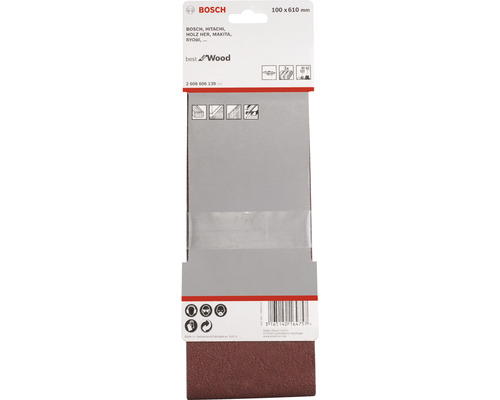 Bosch slipband för trä, 100x610 mm