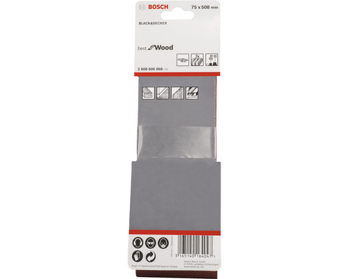 Bosch slipband 75x508 millimeter för trä