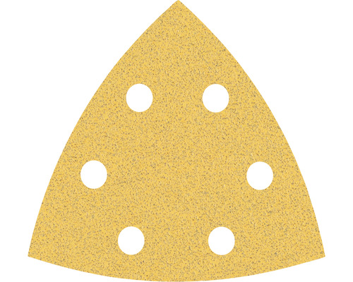 Slippapper BOSCH 93x93x93mm C470 kornstorlek 80 6 hål Triangulärt sandpapper med sex hål