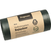 Rulle hundbajspåsar med tryck och Dogman logotyp