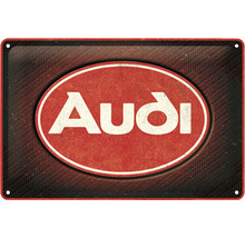 Plåtskylt Audi logo 20x30cm