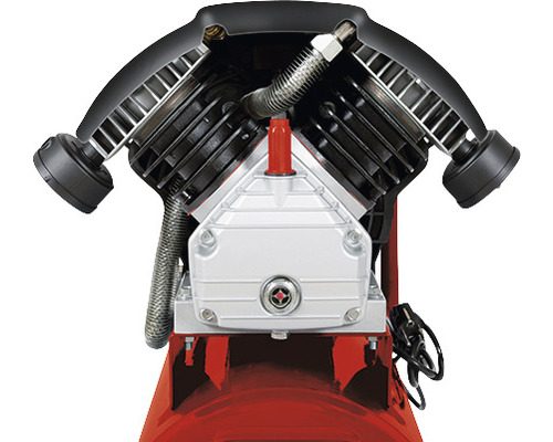 Detaljbild av en kompressor med kolvenhet