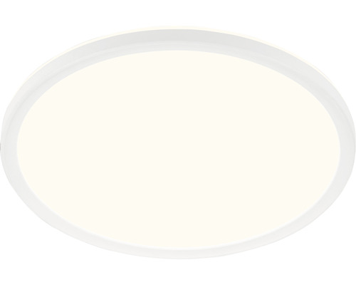 Rund LED taklampa med vit ram