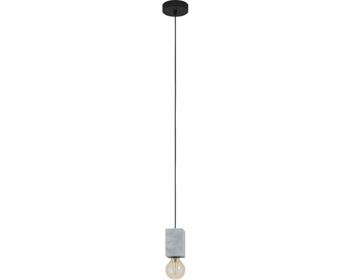 Pendellampa med betongfäste och glödlampa
