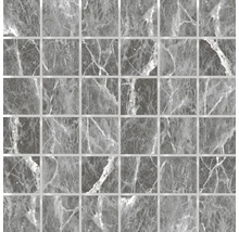 Mosaik keramik elegant grå grafit matt 30x30 cm 405380