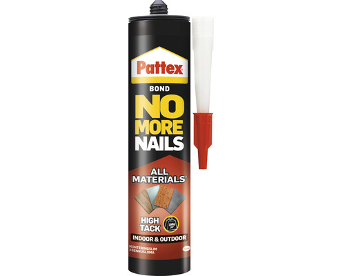 Montagelim PATTEX No More Nails High track 280ml Pattex Monteringslim No More Nails för alla material, lämplig för inomhus- och utomhusbruk