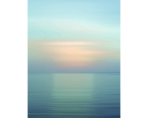 Fototapet MARBURG Dune DD Illustration blå rosa turkos 4 delar 270x212cm 32544 Abstrakt bild av ett lugnt hav under en klar himmel