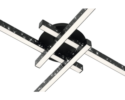 Svart taklampa med LED-belysning