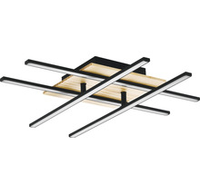 Taklampa med trä- och metalldetaljer, modern design