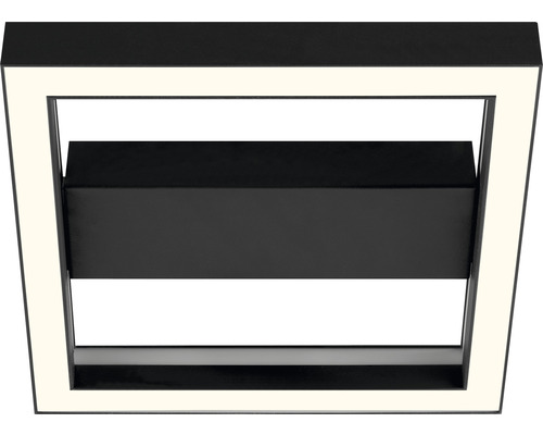 Fyrkantig LED-taklampa i svart